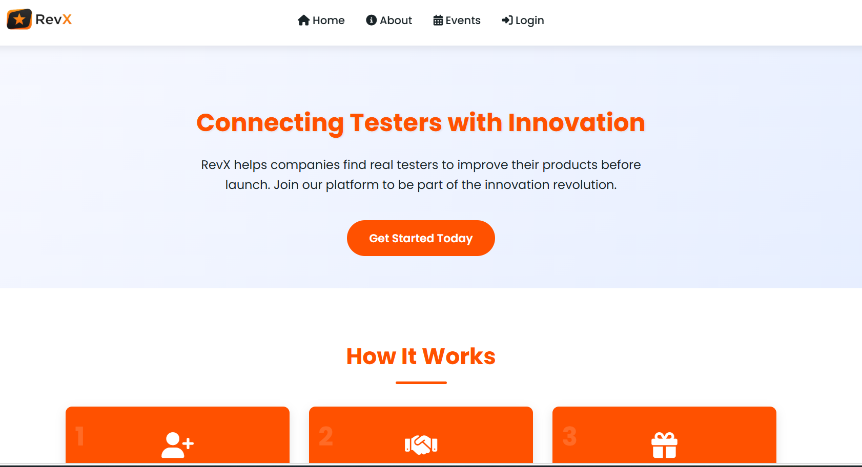 RevX Platform screenshot 2